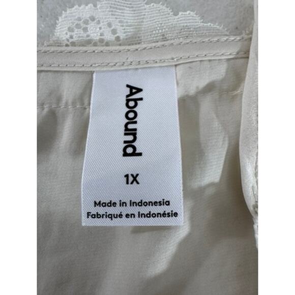 "ABOUND" Cream Colored Cami, Babydoll, Sexy, Cropped, Spaghetti Straps, Office - Picture 8 of 9